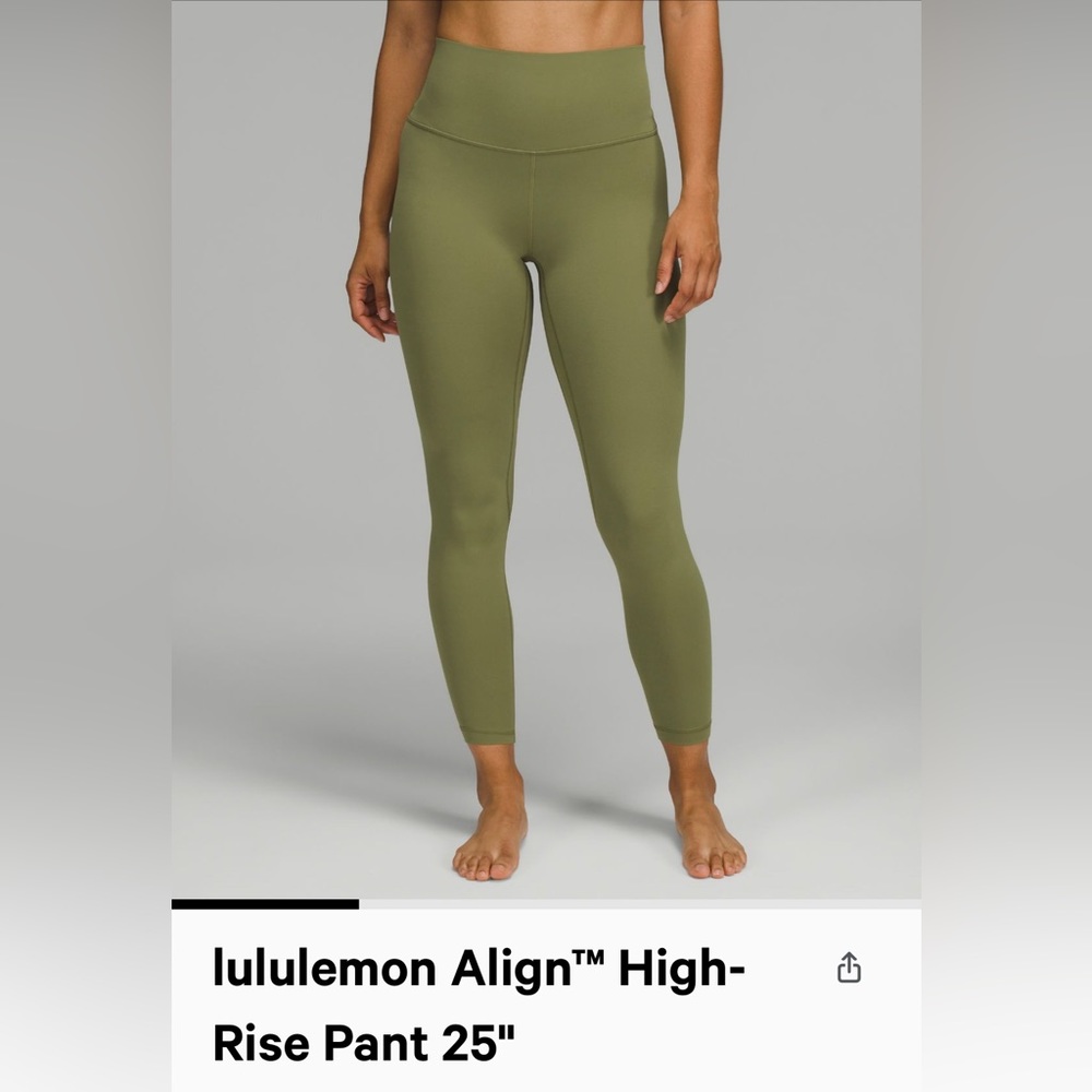 Lululemon Align high rise 25” pant.